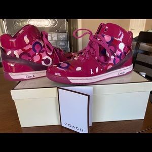 Coach poppy high top sneakers